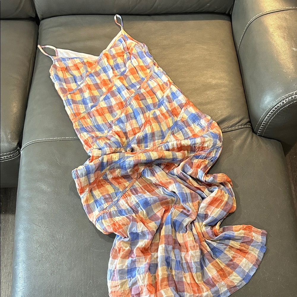 Rejina PYO Colorful Plaid Sleeveless Dress, size 8. EUC - Picture 2 of 7